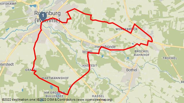 Tourenkarte: Wald-Route 