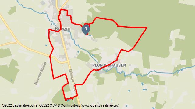 Tourenkarte: ORTSWEG Rund um Bevern und Plönjeshausen