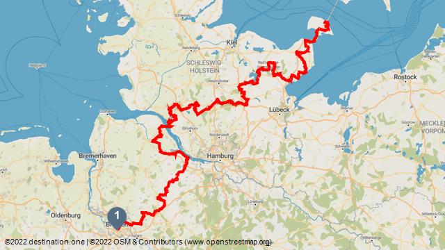 Tourenkarte: Mönchsweg: Hauptroute Gesamt